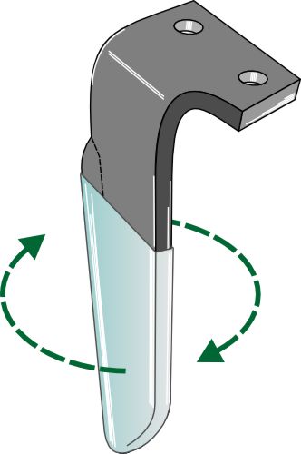 Tænder til rotorharver (DURAFACE) 300 mm, højre