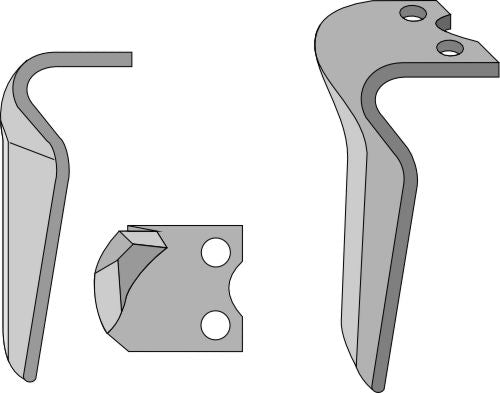 Tænder til rotorharver 280 mm, højre