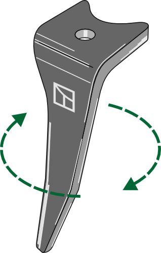 Tænder til rotorharver 330 mm, højre