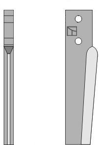 Tænder til rotorharver 350 mm, venstre