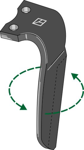 Tænder til rotorharver 310 mm, venstre