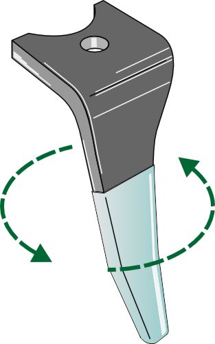 Tænder til rotorharver (DURAFACE) 330 mm, venstre