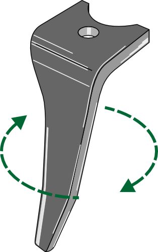 Tænder til rotorharver 330 mm, højre