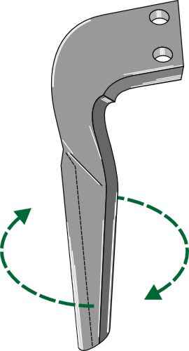 Tænder til rotorharver, højre