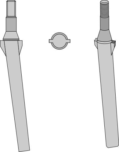 Tænder til rotorharver 345 mm