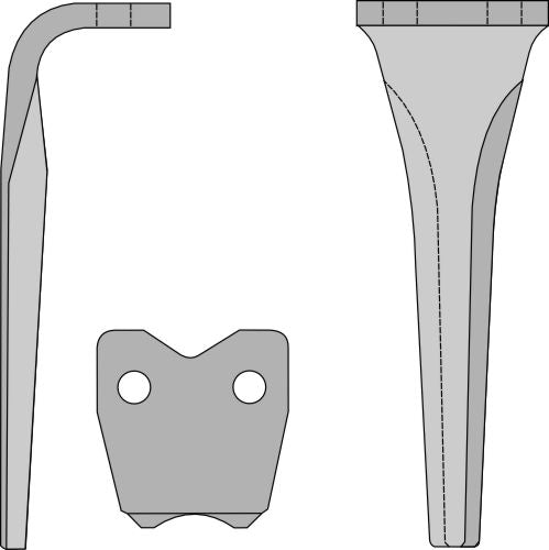 Tænder til rotorharver