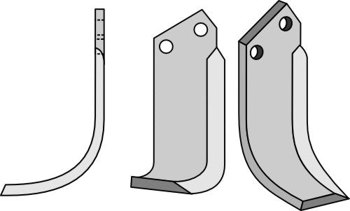 Klinge 183 x 80 mm, venstre