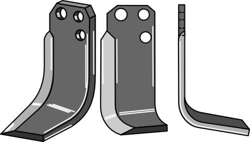 Klinge 200 x 90 mm, højre