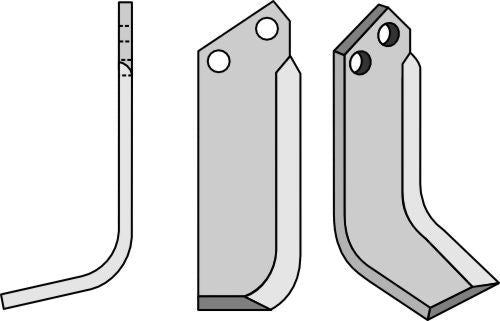 Klinge 207 x 60 mm, venstre