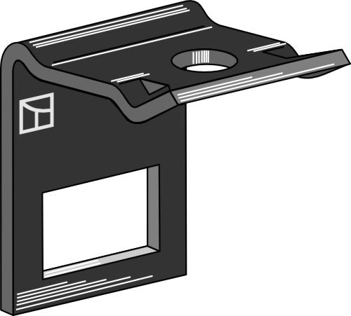 Kiinnike piikkiin 70x12 vahvistusjousella 70x10