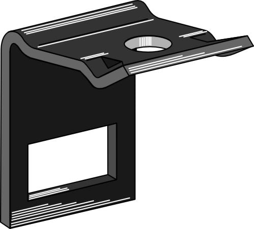 Kiinnike piikkiin 70x12 vahvistusjousella 70x10