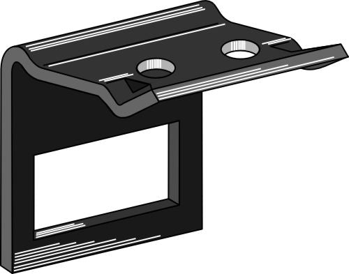 Kiinnike piikkiin 100x14, vahvistusjousella 100x12