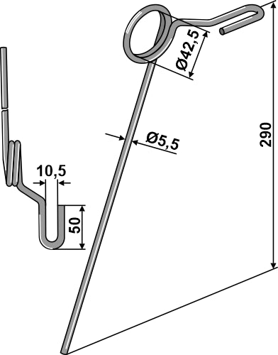 Seuraava piikki Ø5,5 mm