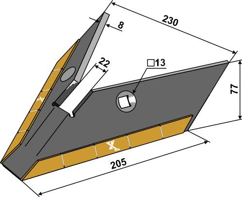 Hi Lift -siipi - Kova metalli