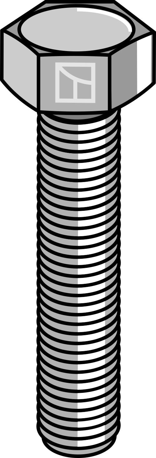 Kuusiokantapultti M10x1,5x50 ilman mutteria