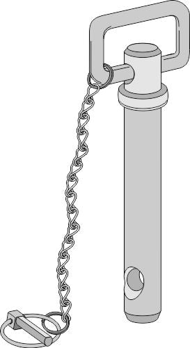 ketjulla ja lukkopinnalla varustettu pistokepultti