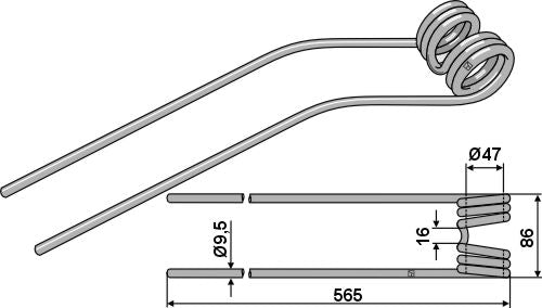 Heinäkarhotinpiikki Ø9,5