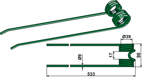 Heinäkarhotinpiikki Ø9