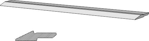 Leikkuuterä 90 x 22 mm