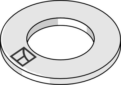 Aluslevy Ø36,5x3xØ21 - DIN7090 A20 HV200