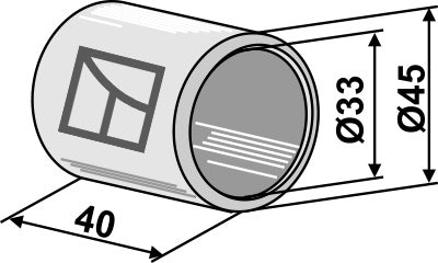 Muovinen laakeri - Ø45