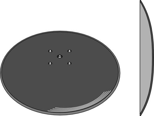 Tavallinen levy Ø580x6 juurikkaiden nostimille