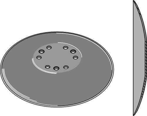 Kylvökiekko Ø310x3