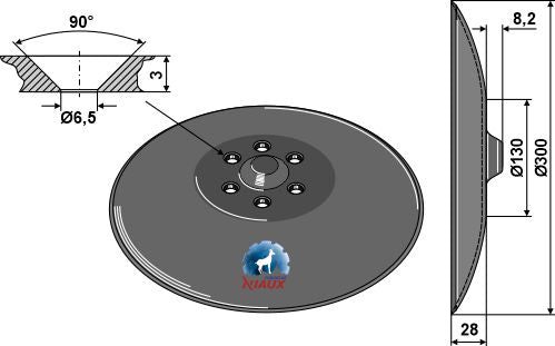 Kylvökiekko Ø300x3