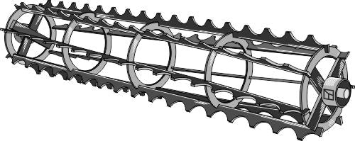 Häkki rullatut tangot, akseli Ø25  - 1480 mm