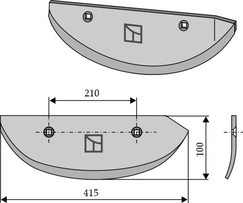 Juurikasnostimen terä, oikea malli