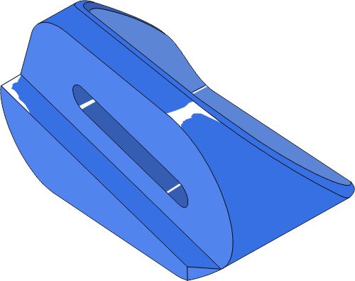 Valettu kantapää UP-9L - vasen