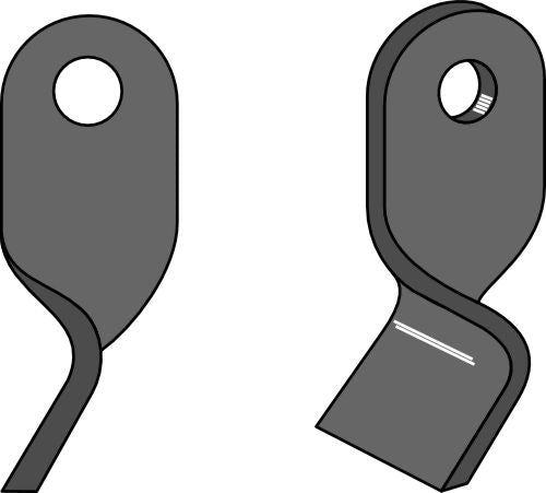 Kiertynyt terä 127 x 50 mm