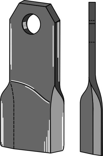 Silpputerä 200x70 mm, vasen malli