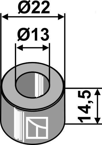 Puu 14,5 x Ø13 x Ø22