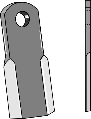 Suora terä 205 x 60 mm