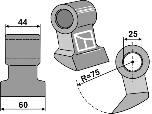 Karsimavasara 60x44mm