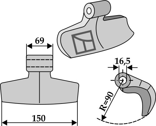 Karsimispuukko 150x69mm