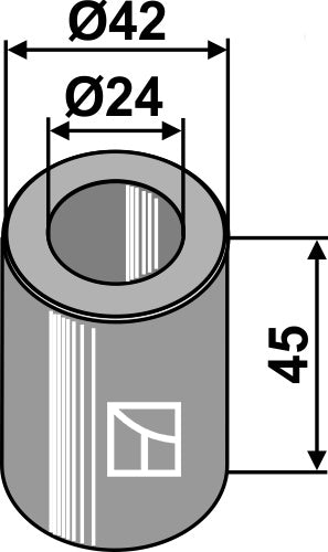 Bush painettu 45xØ24xØ42