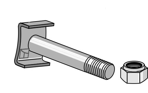 Pultti itselukittuvalla mutterilla - 10.9