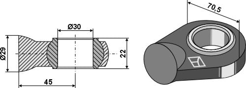 Alempiin niveliin hitsattavat pallonivelpäät