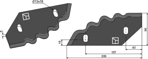 Rehun sekoitusveitset, vasen