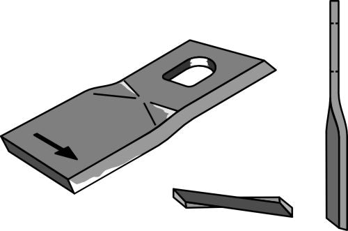 Pyörivä leikkuuterä 133x54mm