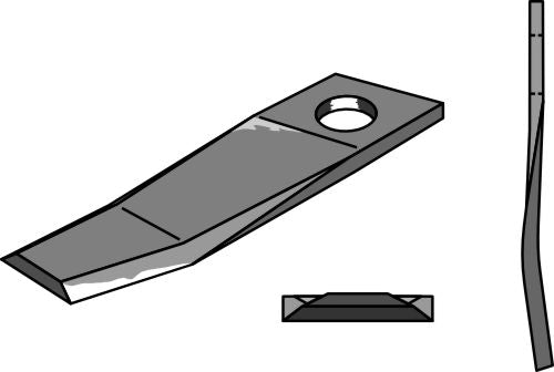 Pyörivä leikkuuterä 130x45mm