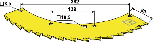 Sahanterä - vasen - volframikarbidipinnoitettu