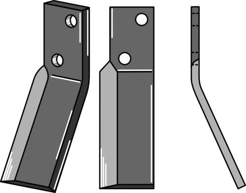 Pyörivä piikki 220 x 60 mm, oikea