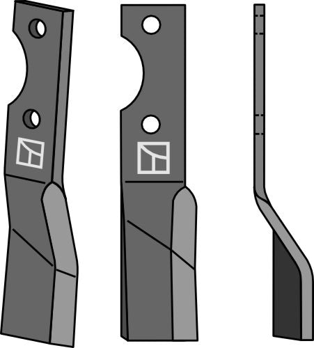 Pyörivä piikki 365 x 70 mm, oikea