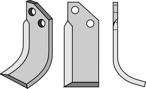Terä 130 x 45 mm, oikea