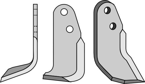 Terä 200 x 80 mm, vasen