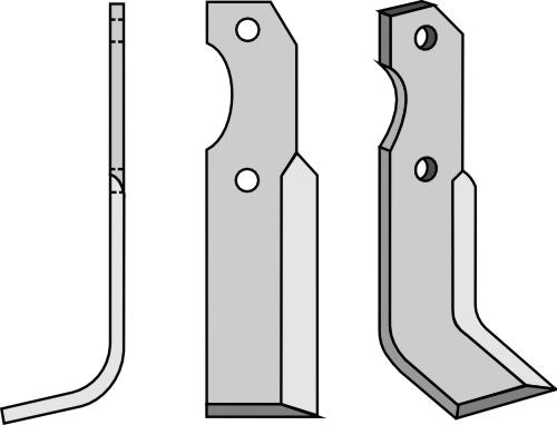 Terä 220 x 40 mm, vasen