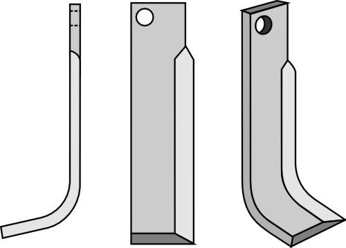 Terä 140 x 35 mm, vasen